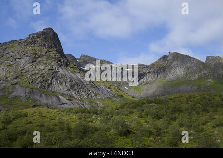 Paysage montagneux Krystad, Norvège Banque D'Images