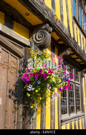 Maison à ossature bois Rue Large, Ludlow, Shropshire, Angleterre. Banque D'Images