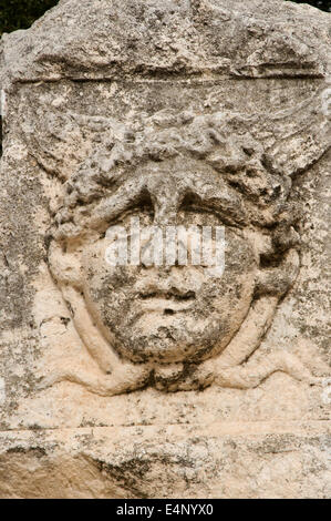 L'EUROPE, Croatie, Zadar, le Forum (1er siècle avant J.-C. à 3e siècle A.D), sculpture de Jupiter Banque D'Images