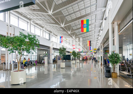 Embarquement à l'aéroport international de Washington-Dulles, Dulles, Virginie, USA Banque D'Images