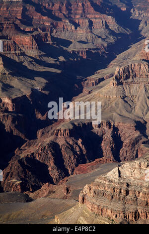 Grand Canyon vu de Mather Point, South Rim, le Parc National du Grand Canyon, Arizona, USA Banque D'Images