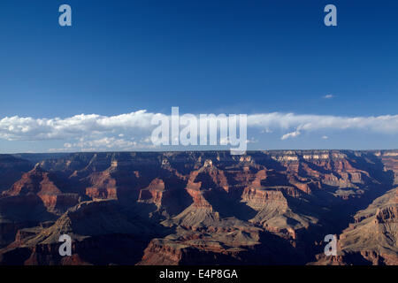 Grand Canyon vu de Mather Point, South Rim, le Parc National du Grand Canyon, Arizona, USA Banque D'Images