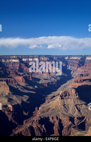 Grand Canyon vu de Mather Point, South Rim, le Parc National du Grand Canyon, Arizona, USA Banque D'Images