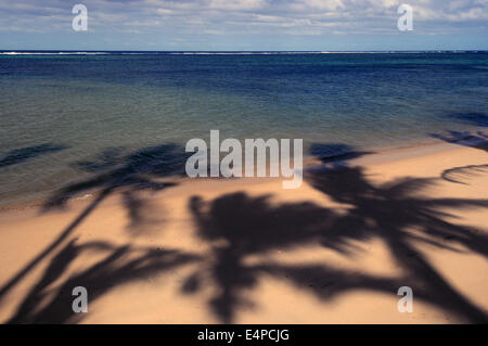 Natandola Beach, Coral Coast Region, Viti Levu, Fidji Banque D'Images