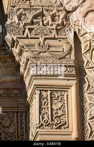 Détail de l'Entrance, Divriği Divrik ou grande mosquée, Anatolie, Turquie Banque D'Images