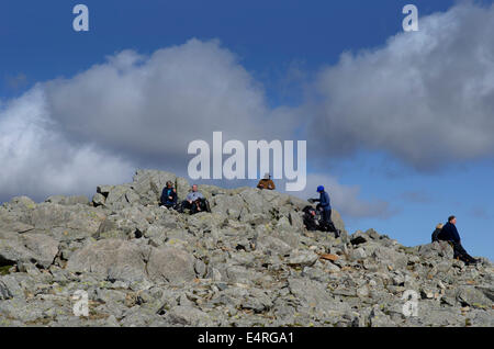 Sur grand gable dans le lake district.rock Banque D'Images