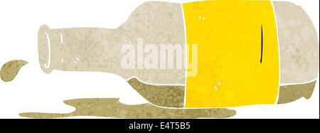 Caricature de la bière renversé Illustration de Vecteur