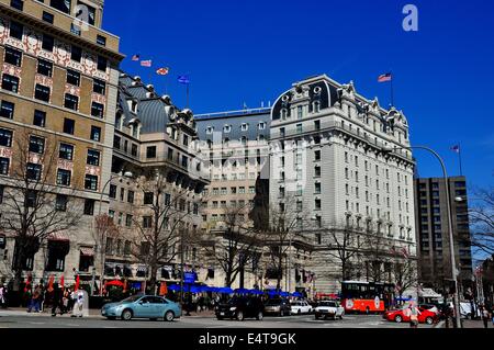 Washington, DC : Le légendaire hôtel de luxe cinq étoiles Hôtel Willard sur Pennsylvania Avenue * Banque D'Images