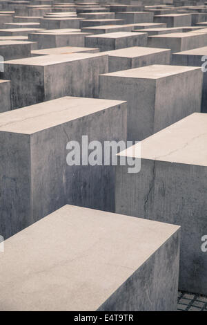 Le Mémorial des Juifs assassinés d'Europe également connu sous le nom de Mémorial de l'Holocauste, Berlin, Allemagne Banque D'Images
