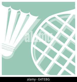 Pictogramme de badminton Banque D'Images