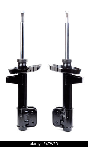 Deux amortisseur noir Banque D'Images