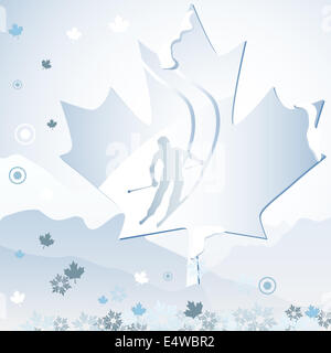 Jeux Olympiques d'hiver du Canada Banque D'Images