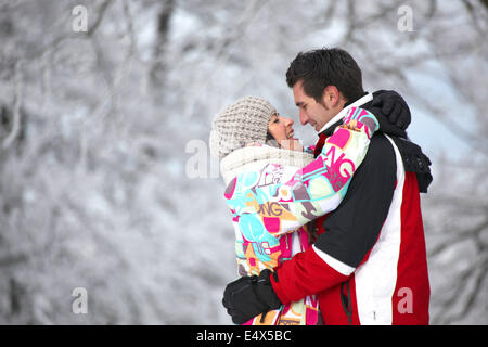Couple tendrement Banque D'Images