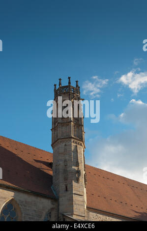 Sur le toit de la tour de l'ancien bâtiment. Banque D'Images