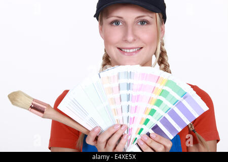 Avec un diagramme de couleurs Décorateur Banque D'Images