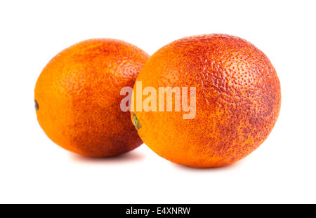 Deux oranges rouge sang Banque D'Images