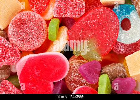 Bonbons jelly mixte Banque D'Images