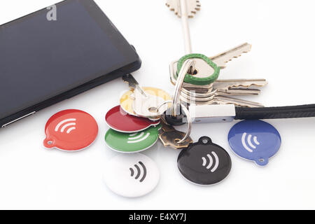 Tags NFC Banque D'Images