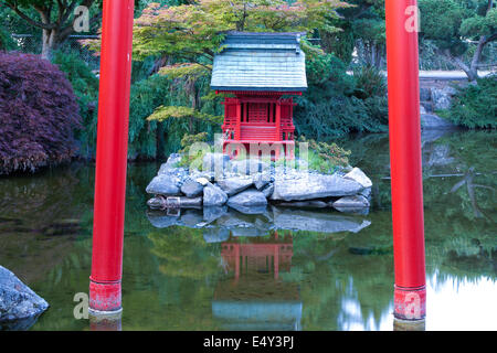 Les jardins japonais dans la région de Tacoma. Banque D'Images