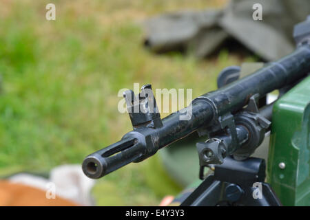 Machine gun in close up Banque D'Images