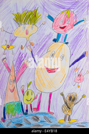 Dessin pour enfants Banque D'Images