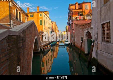 Italie Venise vue pittoresque inhabituelle Banque D'Images