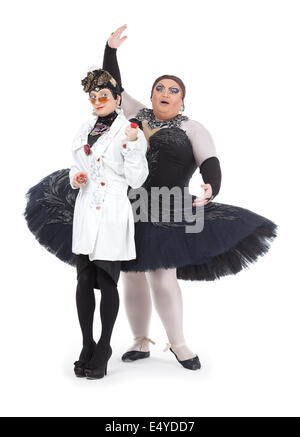 Deux Drag Queens produire ensemble Banque D'Images