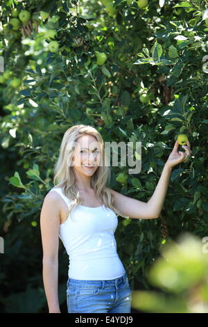 Femme blonde Banque D'Images