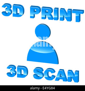 impression de numérisation 3D Banque D'Images