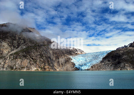 Glacier, Prince Christian Sound, Groenland Banque D'Images