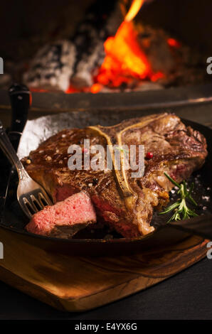 t-bone steak Banque D'Images