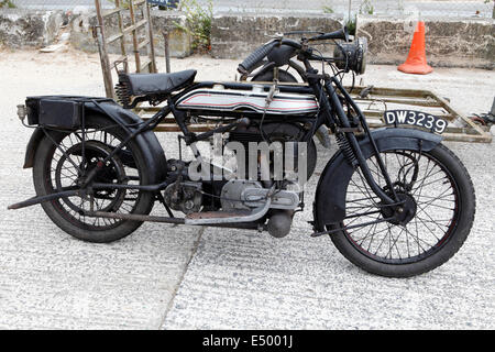 4 motorocyle Norton Grand classique de l'ère 1910-1920 Banque D'Images