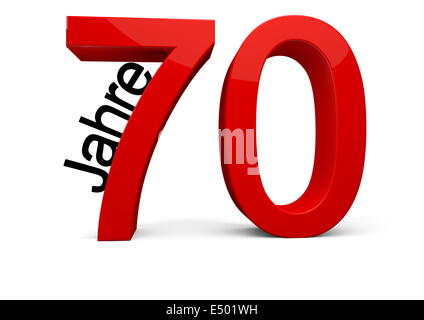 70 ans Banque D'Images
