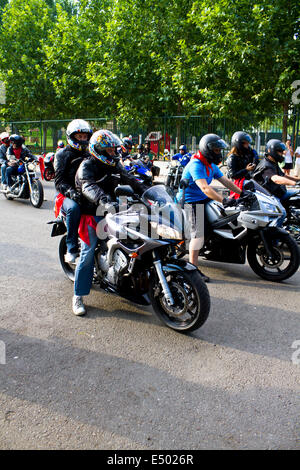 Madrid, Espagne. 26 juin 2010. Harley Davidson réunion. Banque D'Images