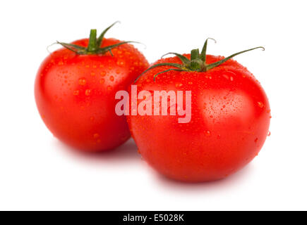 Paire de tomates mûres rouge Banque D'Images