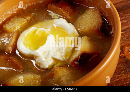 Sopa de ajo Banque D'Images