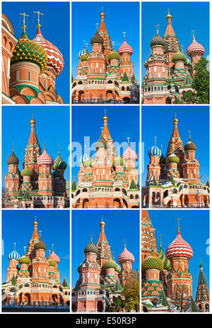 La Cathédrale Saint Basile à Moscou Banque D'Images