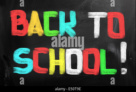 Concept Retour à l'école Banque D'Images