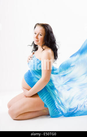 jeune fille enceinte Banque D'Images