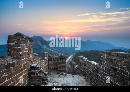 La grande muraille à Sunrise Banque D'Images