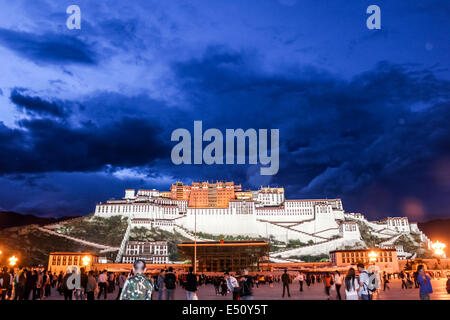 Palais du Potala au Tibet Banque D'Images