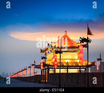 Xi'an antique dans nightfall Banque D'Images