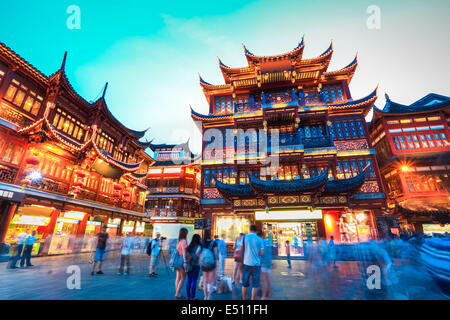 Le jardin Yuyuan de Shanghai Banque D'Images