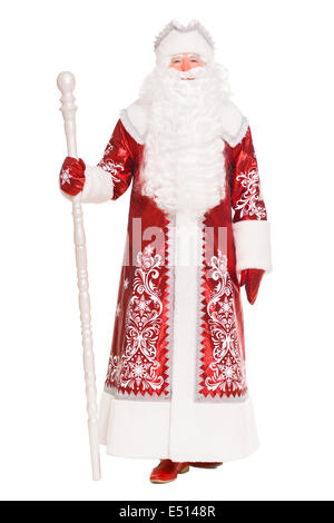 Santa Claus wearing red coat Banque D'Images