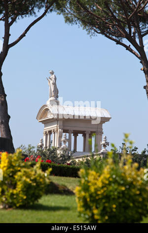 Ancien pavillon dans les jardins du Vatican Banque D'Images