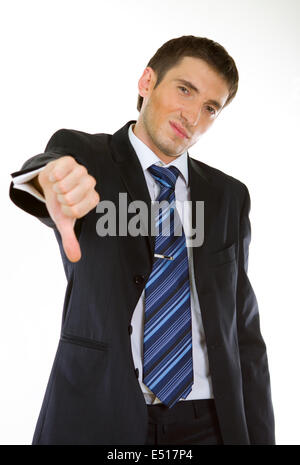 Businessman showing Thumbs down Banque D'Images