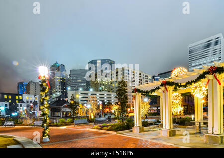 Charlotte city skyline Banque D'Images