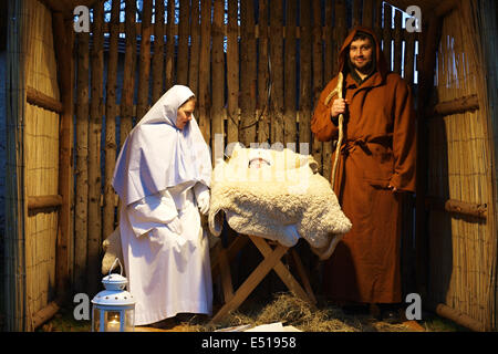 Vivre sur la Nativité à Noël Banque D'Images