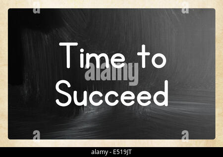 Le temps de réussir Banque D'Images