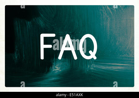 Questions fréquentes concept Banque D'Images